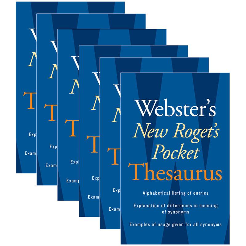 Webster's New Roget's Pocket Thesaurus, Pack of 6. Picture 2