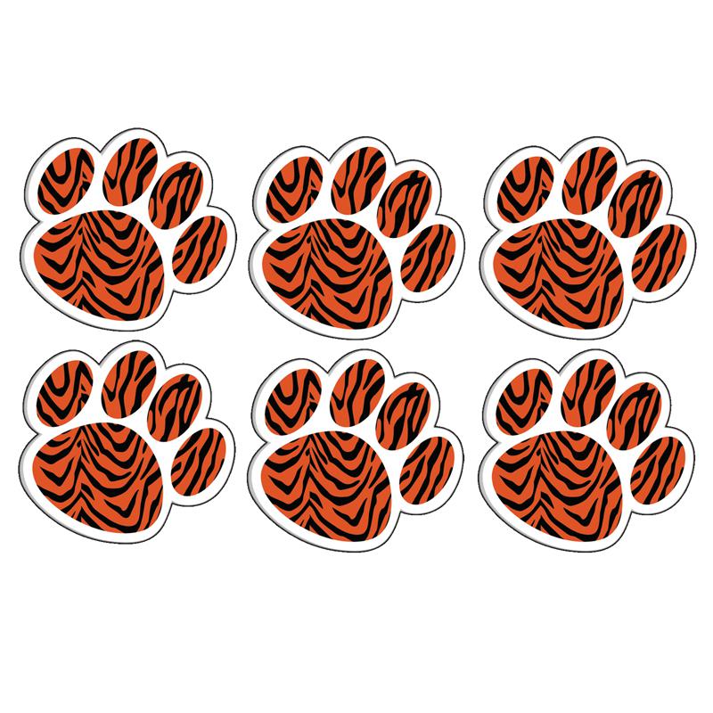 Magnetic Whiteboard Eraser, Tiger Paw, Pack of 6. Picture 2