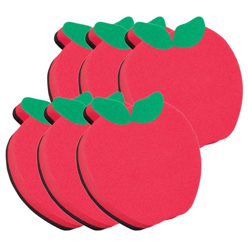 Magnetic Whiteboard Eraser, Apple, Pack of 6. Picture 2