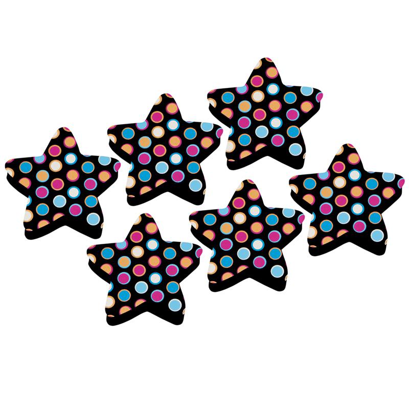 Magnetic Whiteboard Eraser, Star Dots, Pack of 6. Picture 2
