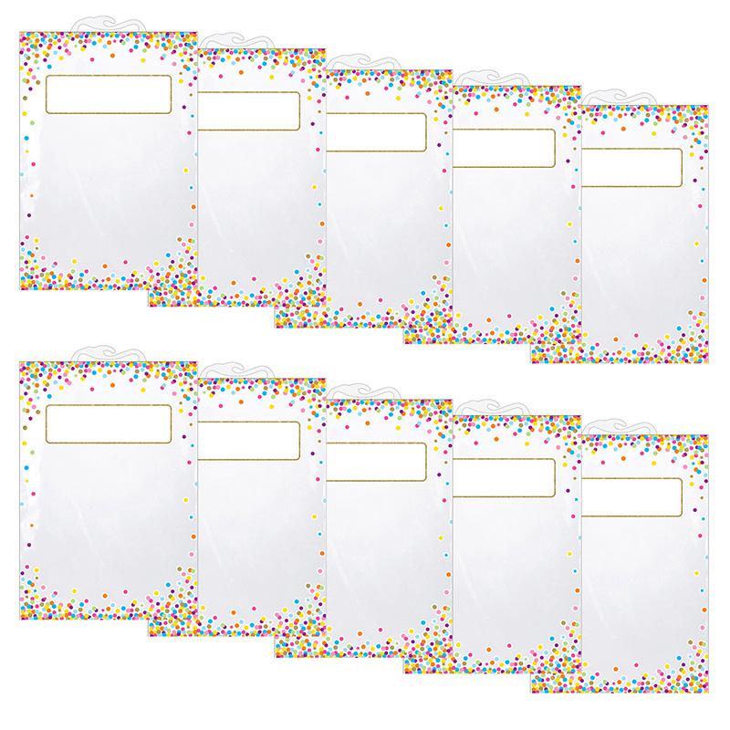 Hanging Confetti Pattern Storage/Book Bag, 11" x 16", 5 Per Pack, 2 Packs. Picture 2