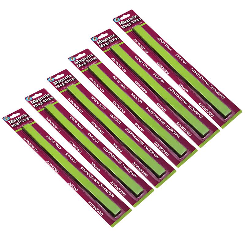 Magnetic Magi-Strips, Lime Green, 12 Feet Per Pack, 6 Packs. Picture 2