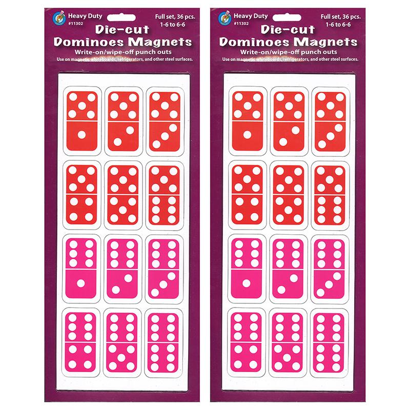 Die-Cut Magnetic Dominoes, 36 Per Pack, 2 Packs. Picture 2