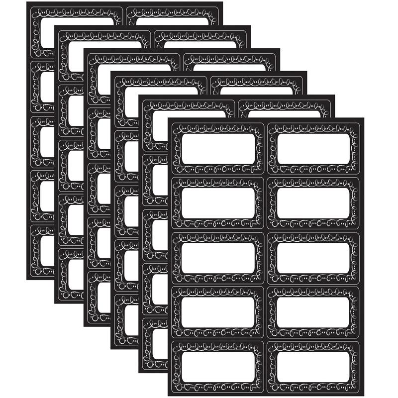 Die-Cut Magnetic Chalk Loop Labels/Nameplates, 10 Per Pack, 6 Packs. Picture 2