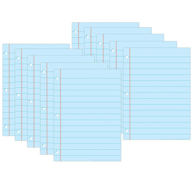 Smart Poly PosterMat Pals Space Savers, Blue Notebook Paper, Pack of 10. Picture 2