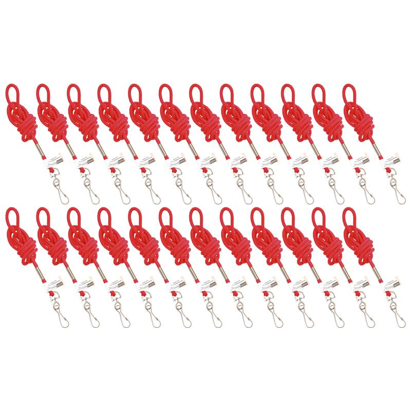 Standard Lanyard Hook Rope Style, Red, Pack of 24. Picture 2