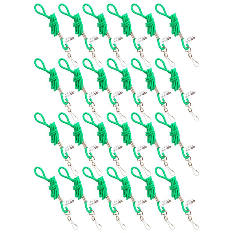 Standard Lanyard Hook Rope Style, Green, Pack of 24. Picture 2