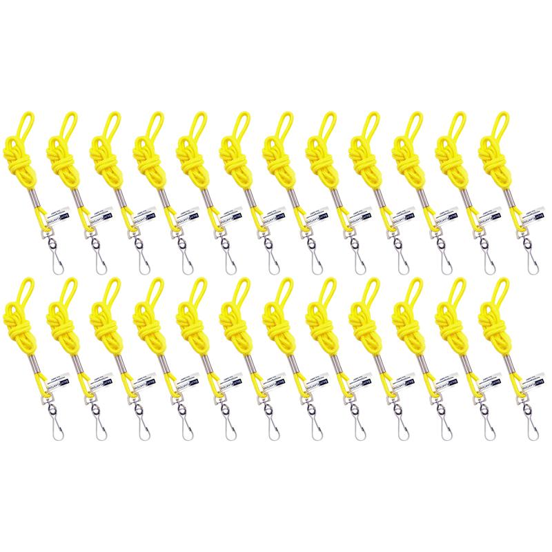 Standard Lanyard Hook Rope Style, Yellow, Pack of 24. Picture 2