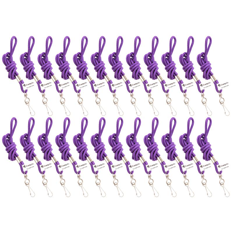 Standard Lanyard Hook Rope Style, Purple, Pack of 24. Picture 2