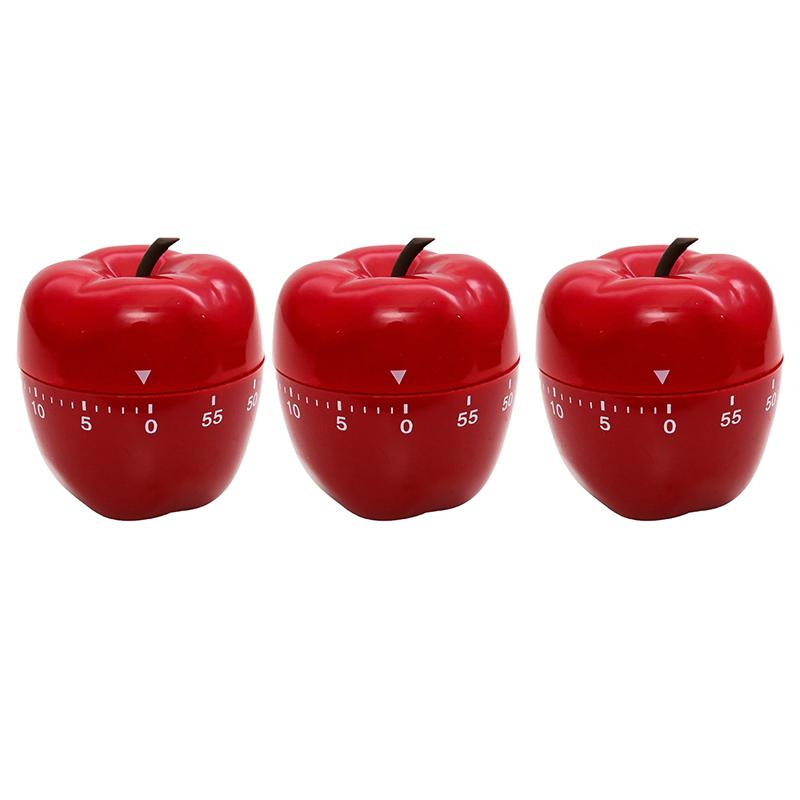 Apple-Shaped Timer, Red, Pack of 3. Picture 2