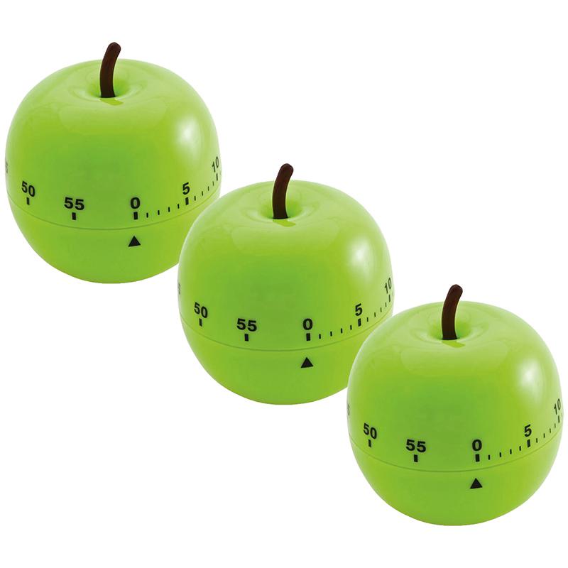 Apple-Shaped Timer, Green, Pack of 3. Picture 2