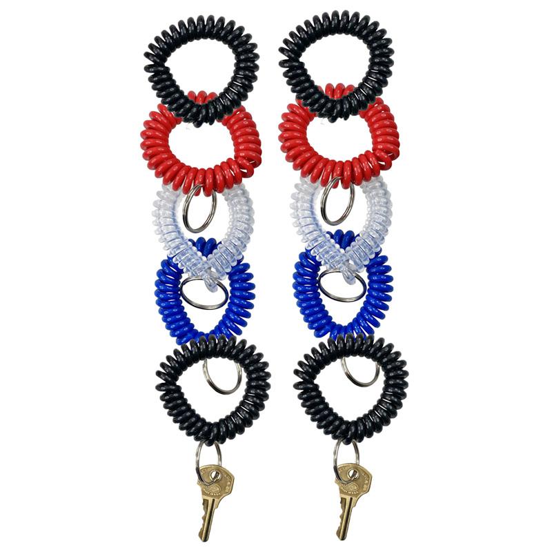 Wrist Coil Key Chain, Pack of 10. Picture 2