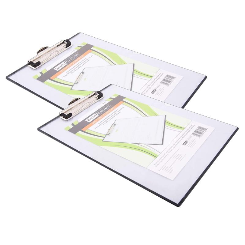 Unbreakable Quick Reference Clipboard, Clear, Pack of 2. Picture 2
