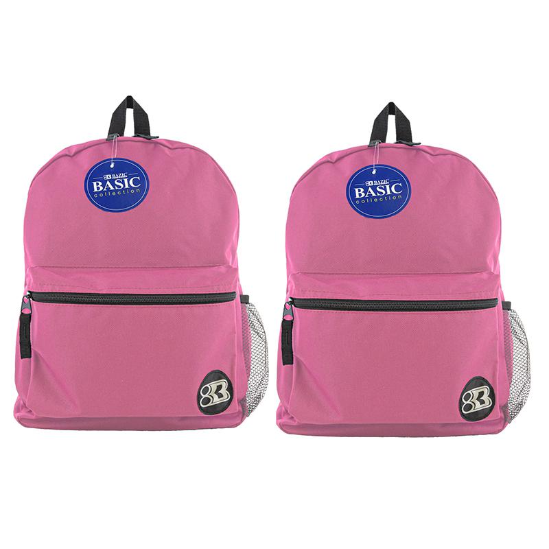 Basic Backpack 16" Fuchsia, Pack of 2. Picture 2