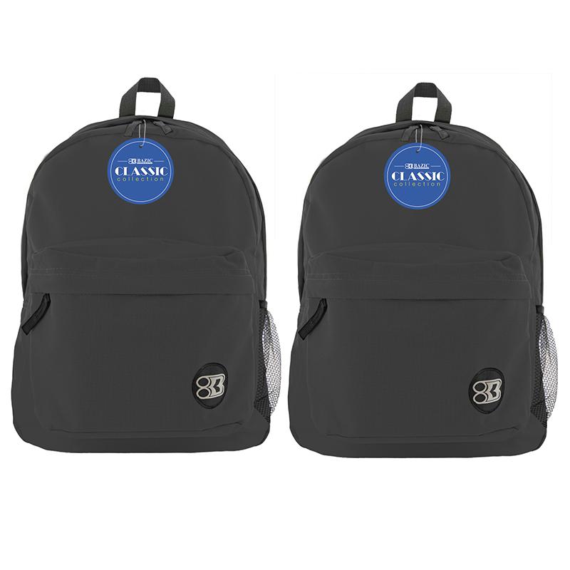 Classic Backpack 17" Black, Pack of 2. Picture 2