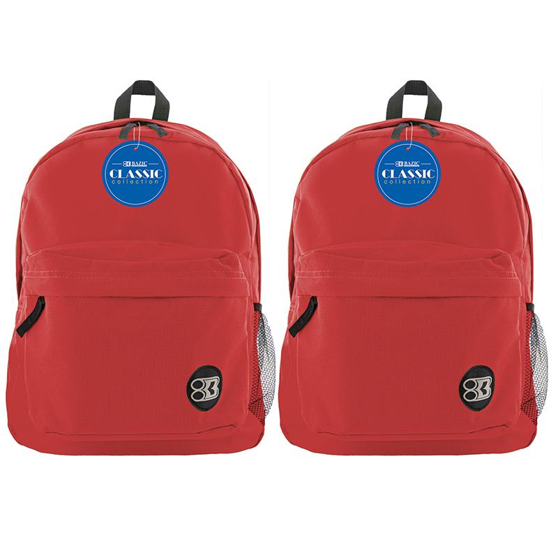 Classic Backpack 17" Red, Pack of 2. Picture 2