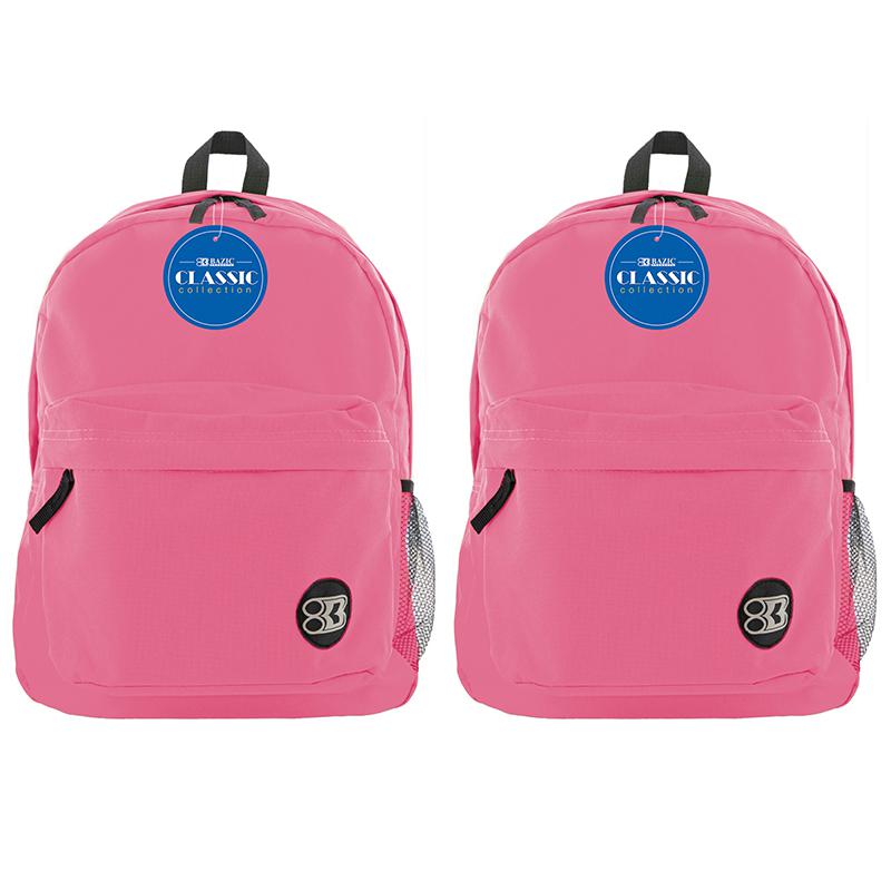 Classic Backpack 17" Fuchsia, Pack of 2. Picture 2