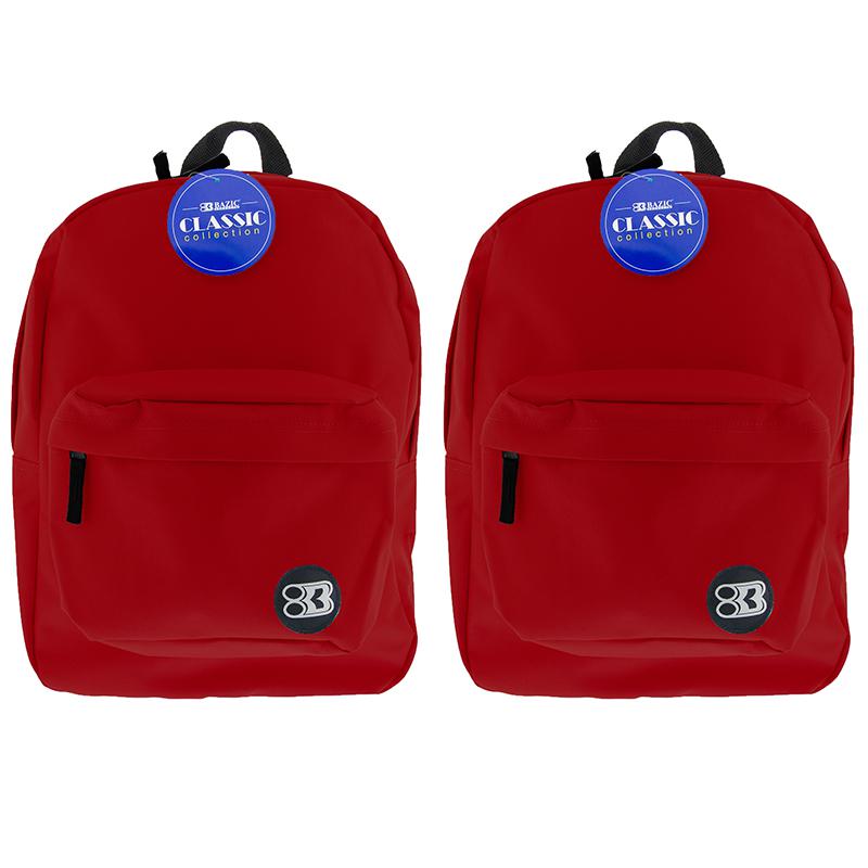 Classic Backpack 17" Burgundy, Pack of 2. Picture 2