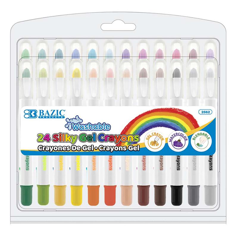 Washable Silky Gel Crayons, 24 Colors. Picture 2