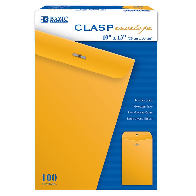 Clasp Envelopes, 10" x 13", Pack of 100. Picture 2