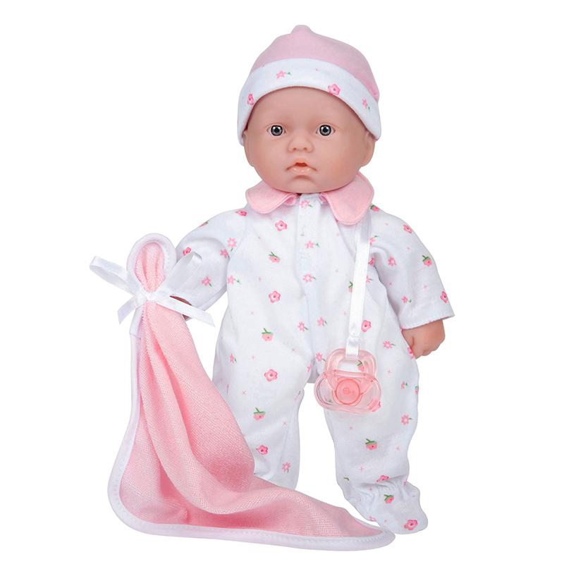 La Baby Soft 11" Baby Doll, Pink with Blanket, Caucasian. Picture 2