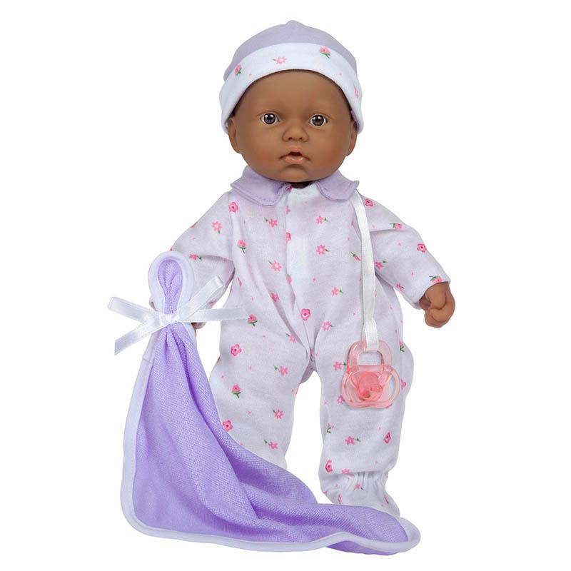 La Baby Soft 11" Baby Doll, Blue with Blanket, Hispanic. Picture 2