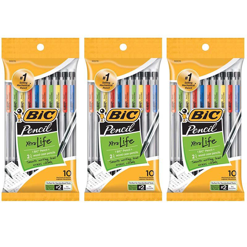 Mechanical Pencils, 0.7mm, 10 Per Pack, 3 Packs. Picture 2