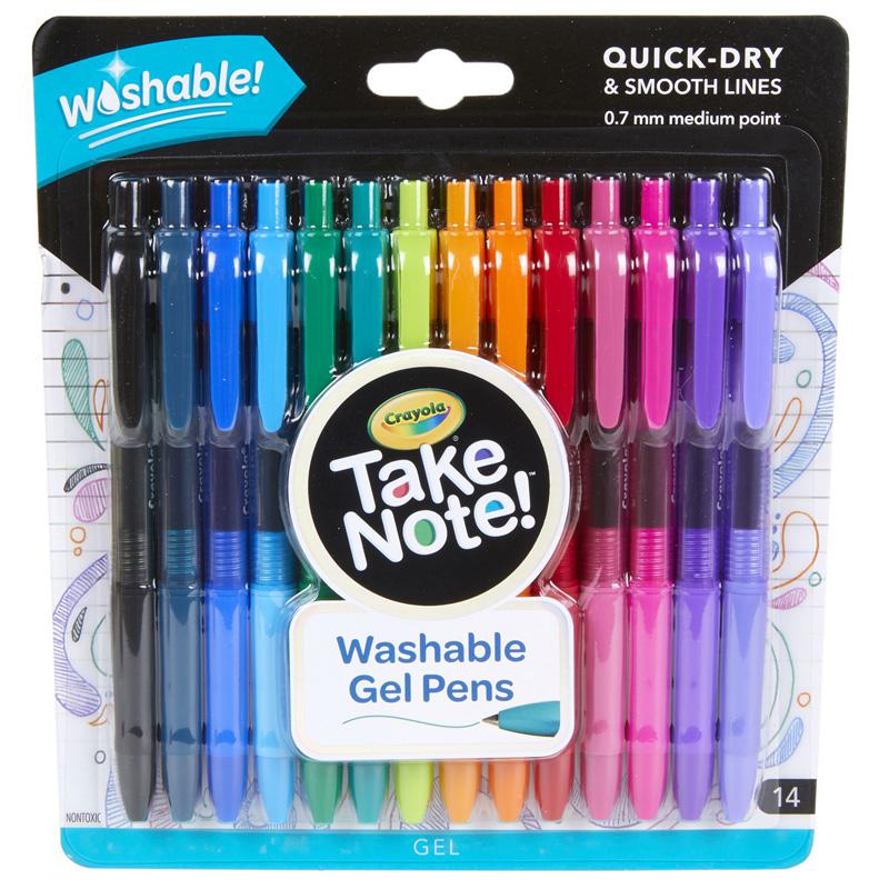 Take Note! Washable Gel Pens, Pack of 14. Picture 2