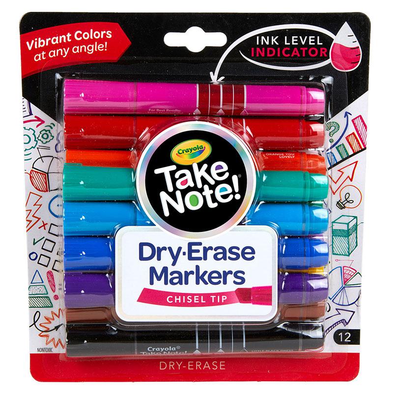 Take Note! Dry Erase Markers, Chisel Tip, 12 Count. Picture 2