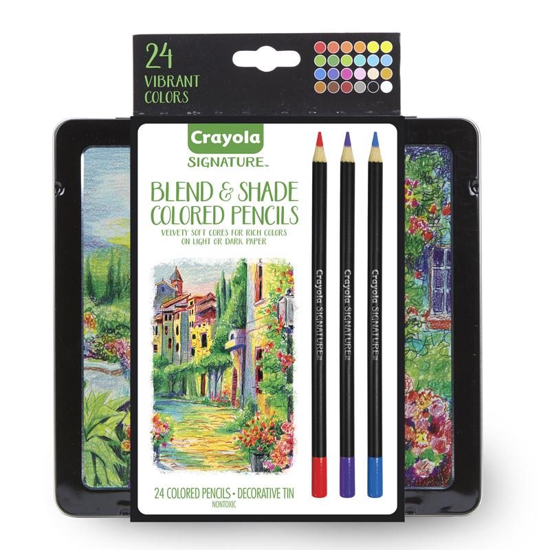 Signature Blend & Shade Colored Pencils in Tin, Pack of 24. Picture 2