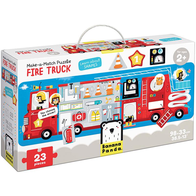 Make-a-Match Puzzle Fire Truck. Picture 2