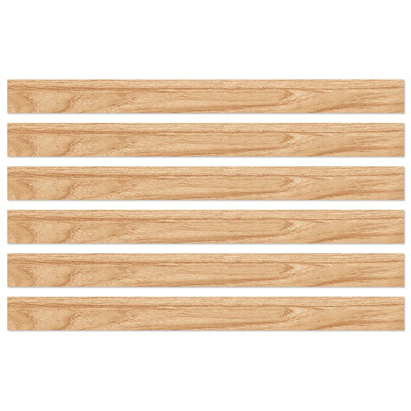 Grow Together Light Wood Grain Straight Borders, 36 Feet Per Pack, 6 Packs. Picture 2