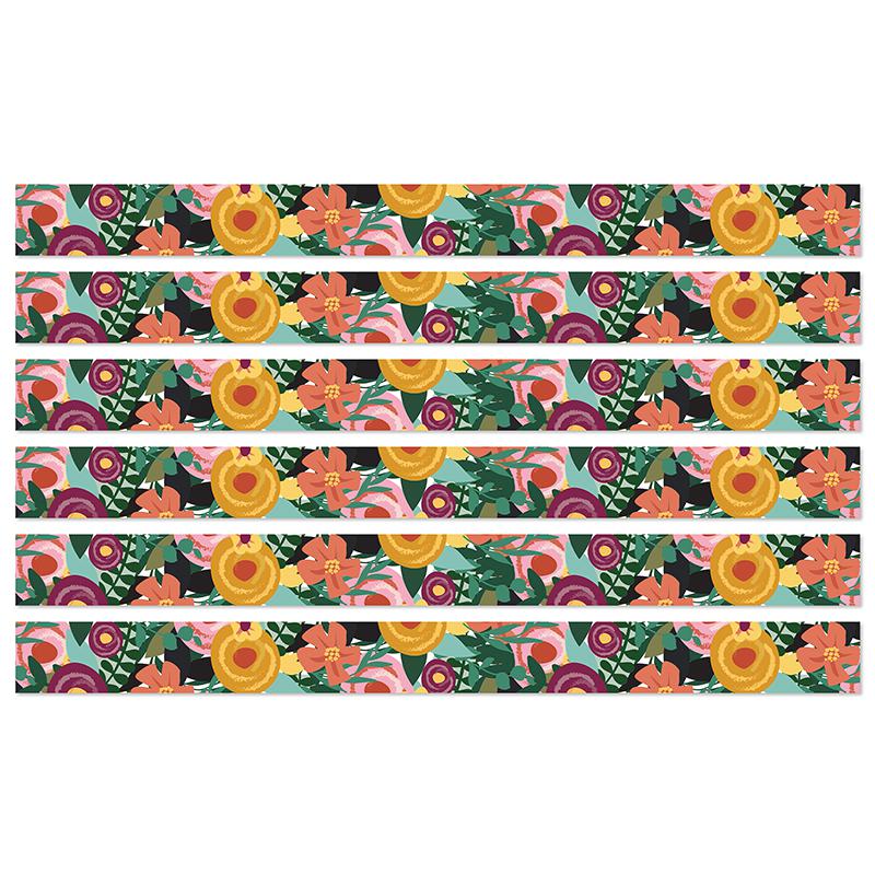 Grow Together Floral Garden Straight Borders, 36 Feet Per Pack, 6 Packs. Picture 2