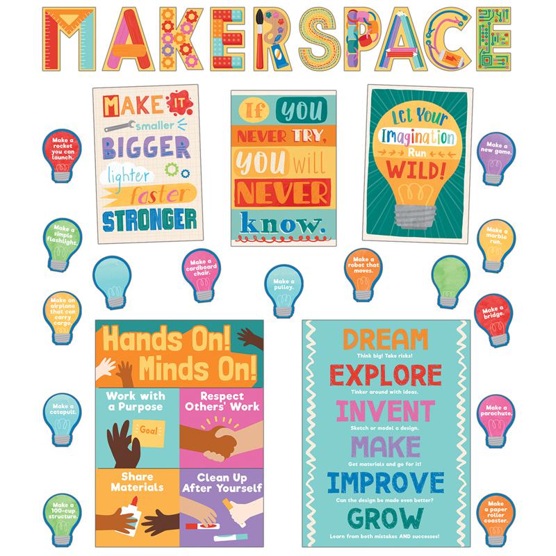 Makerspace Bulletin Board Set, 33 Pieces. Picture 2