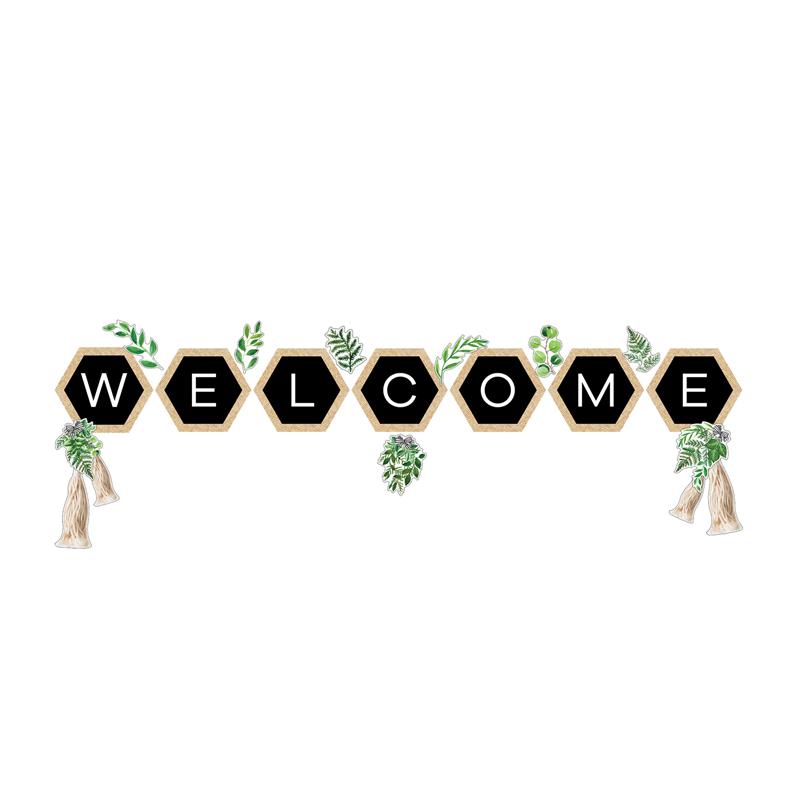 Simply Boho Welcome Bulletin Board Set. Picture 2