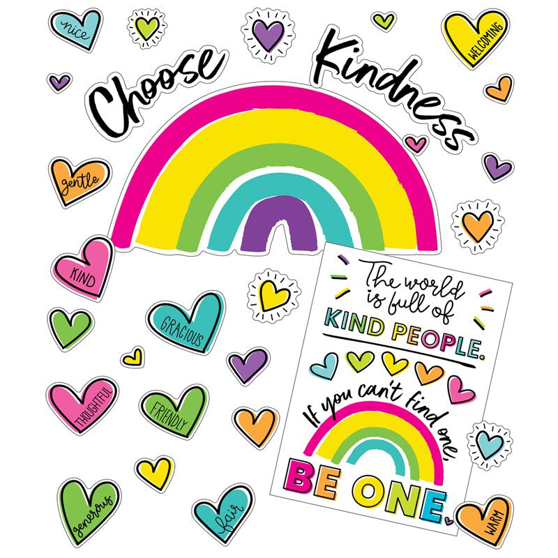 Kind Vibes Choose Kindness Bulletin Board Set. Picture 2