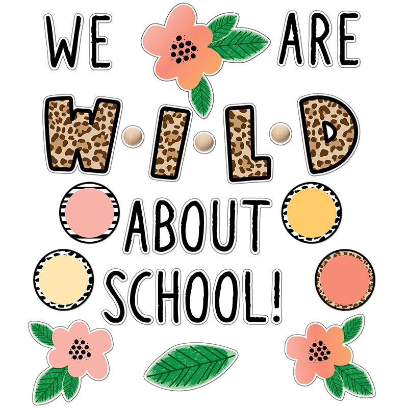 Simply Safari We Are Wild about School Bulletin Board Set. Picture 2