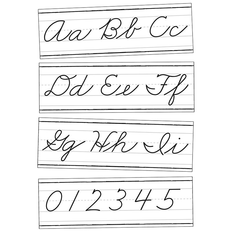 Farmhouse Alphabet Line: Cursive Bulletin Board Set. Picture 2