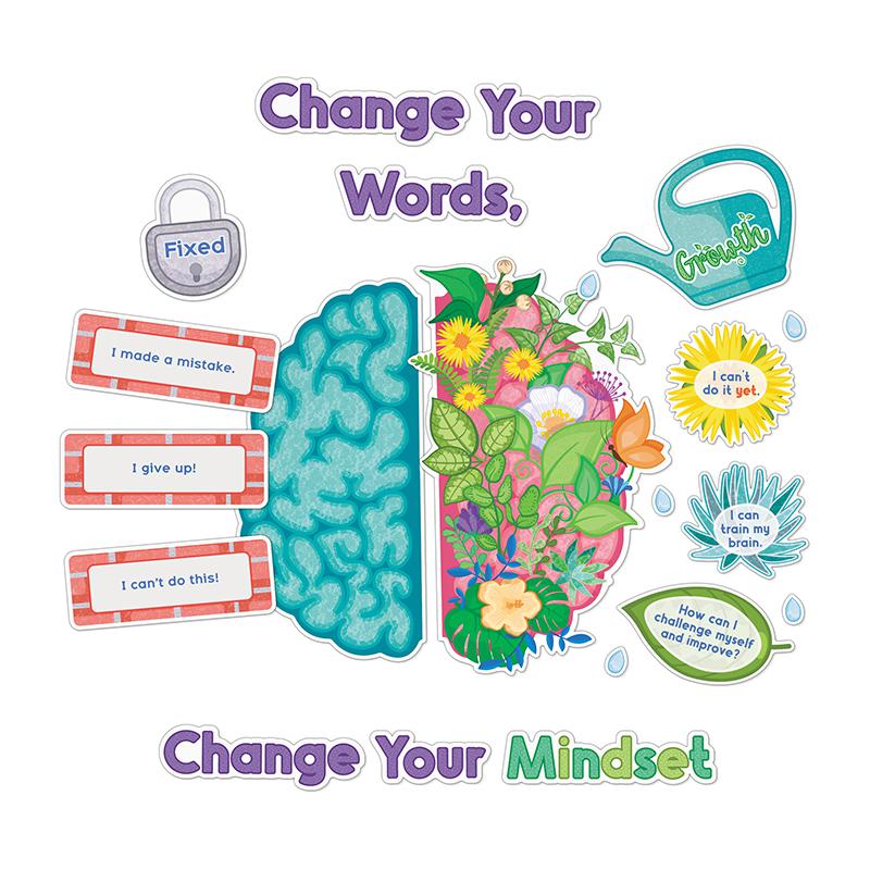 Bloom with a Growth Mindset Bulletin Board Set, 47 Pieces. Picture 2