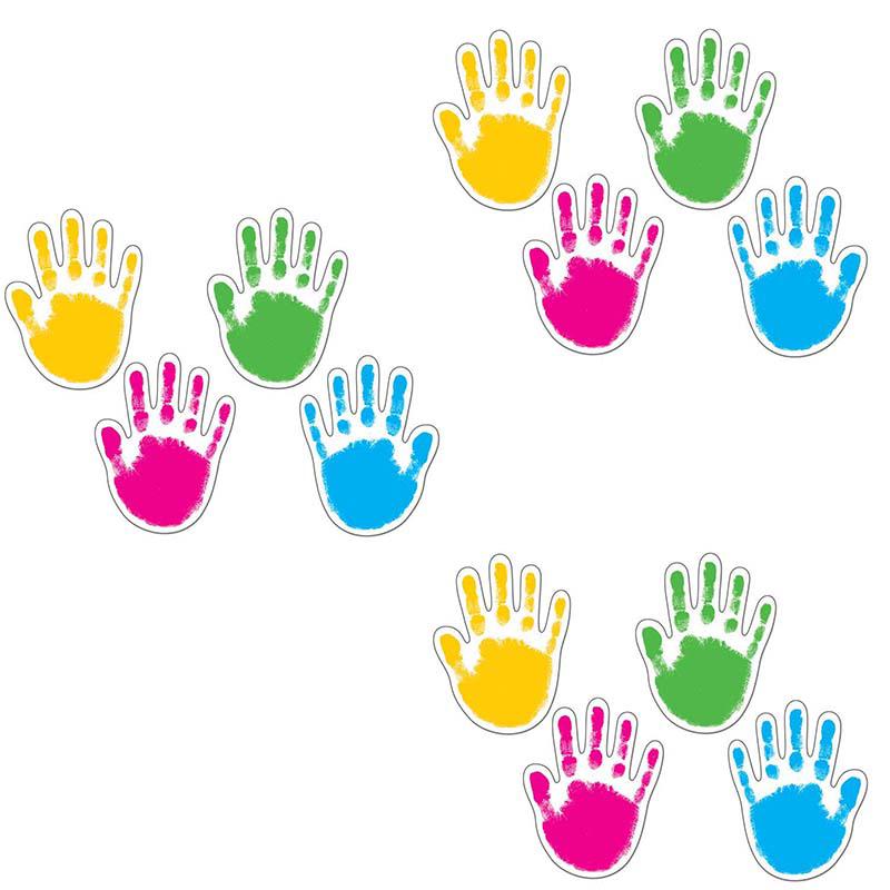 Handprints Cut-Outs, 42 Per Pack, 3 Packs. Picture 2
