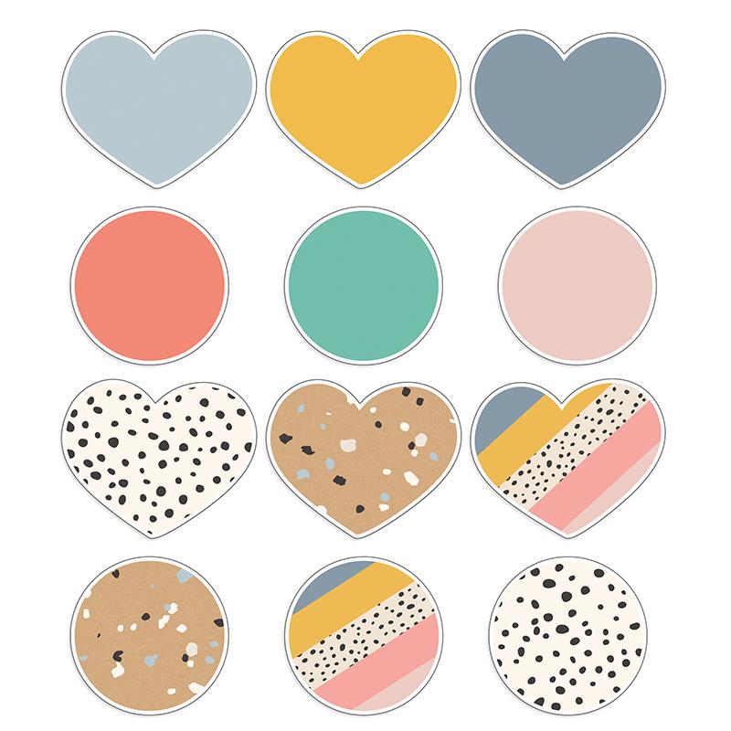 We Belong Hearts & Dots Cut-Outs, 36 Per Pack, 3 Packs. Picture 2