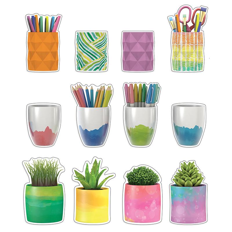 Creatively Inspired Planters & Cups Cut-Outs, 36 Per Pack, 3 Packs. Picture 2