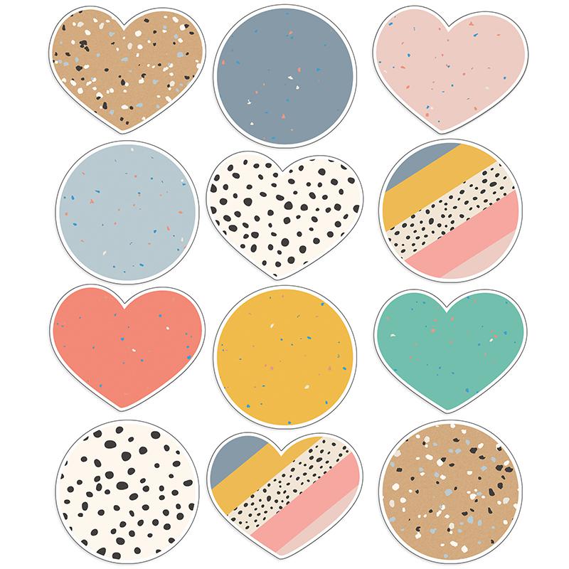 We Belong Jumbo Hearts & Dots Cut-Outs, 12 Per Pack, 3 Packs. Picture 2