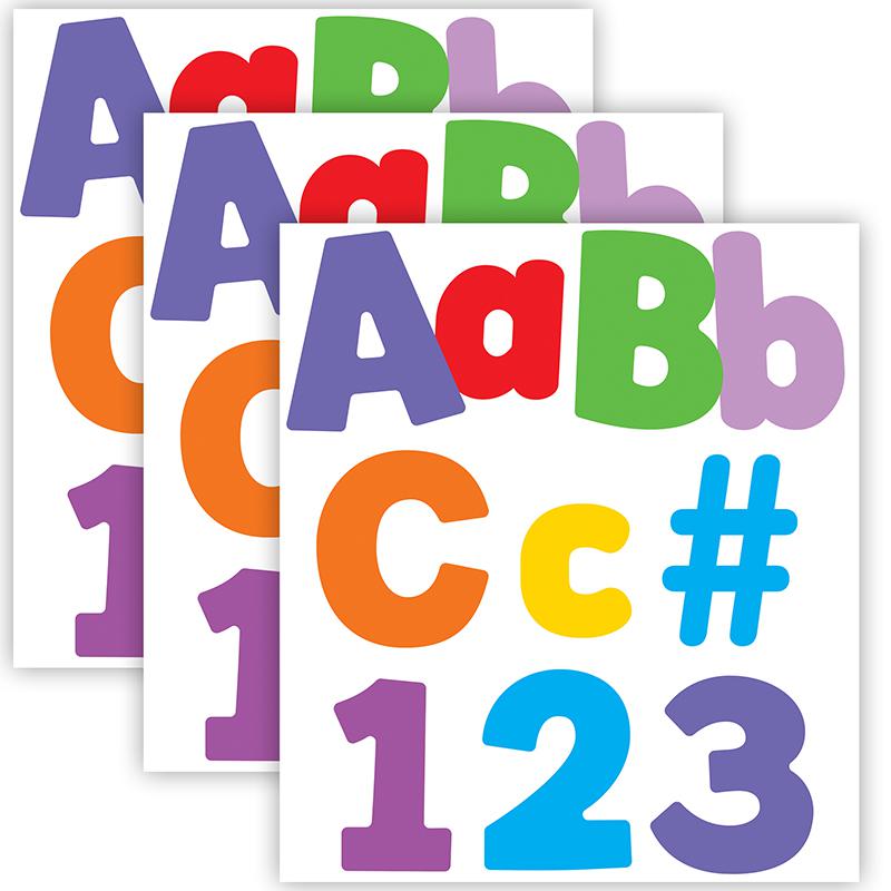Color Splash Combo Pack EZ Letters, 219 Pieces Per Pack, 3 Packs. Picture 2