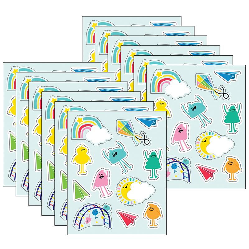 Happy Place Shape Stickers, 72 Per Pack, 12 Packs. Picture 2