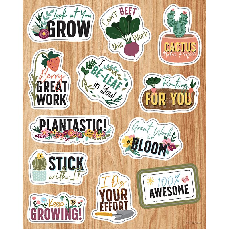 Grow Together Motivators Shape Stickers, 72 Per Pack, 12 Packs. Picture 2