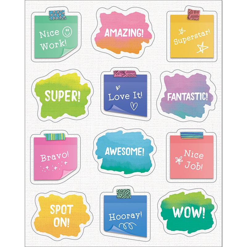 Creatively Inspired Doodle Motivators Shape Stickers, 72 Per Pack, 12 Packs. Picture 2