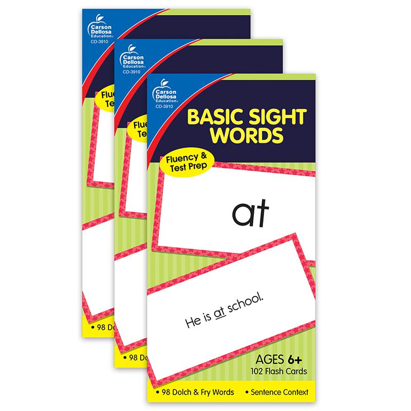 Basic Sight Words Flash Cards, 3 Packs. Picture 2