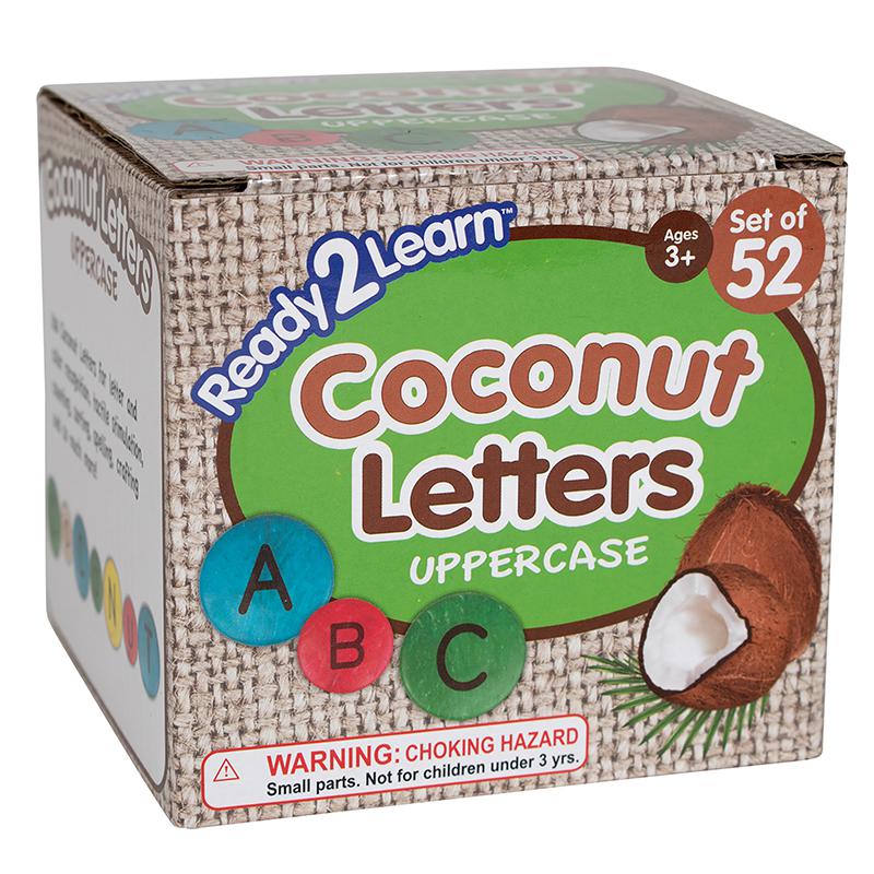 Coconut Letters - Uppercase - Set of 52. Picture 2