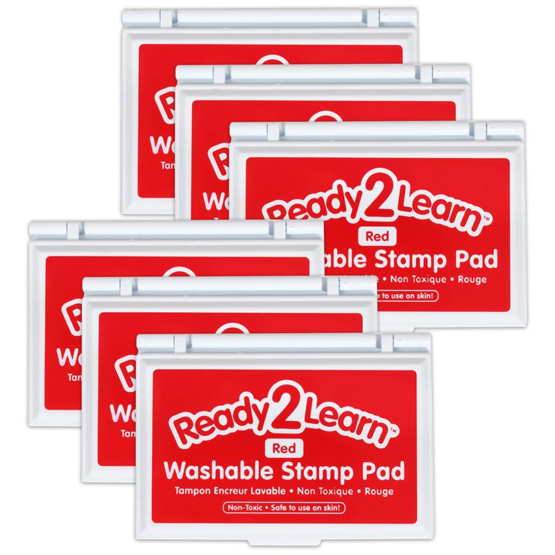 Washable Stamp Pad - Red - Pack of 6. Picture 2